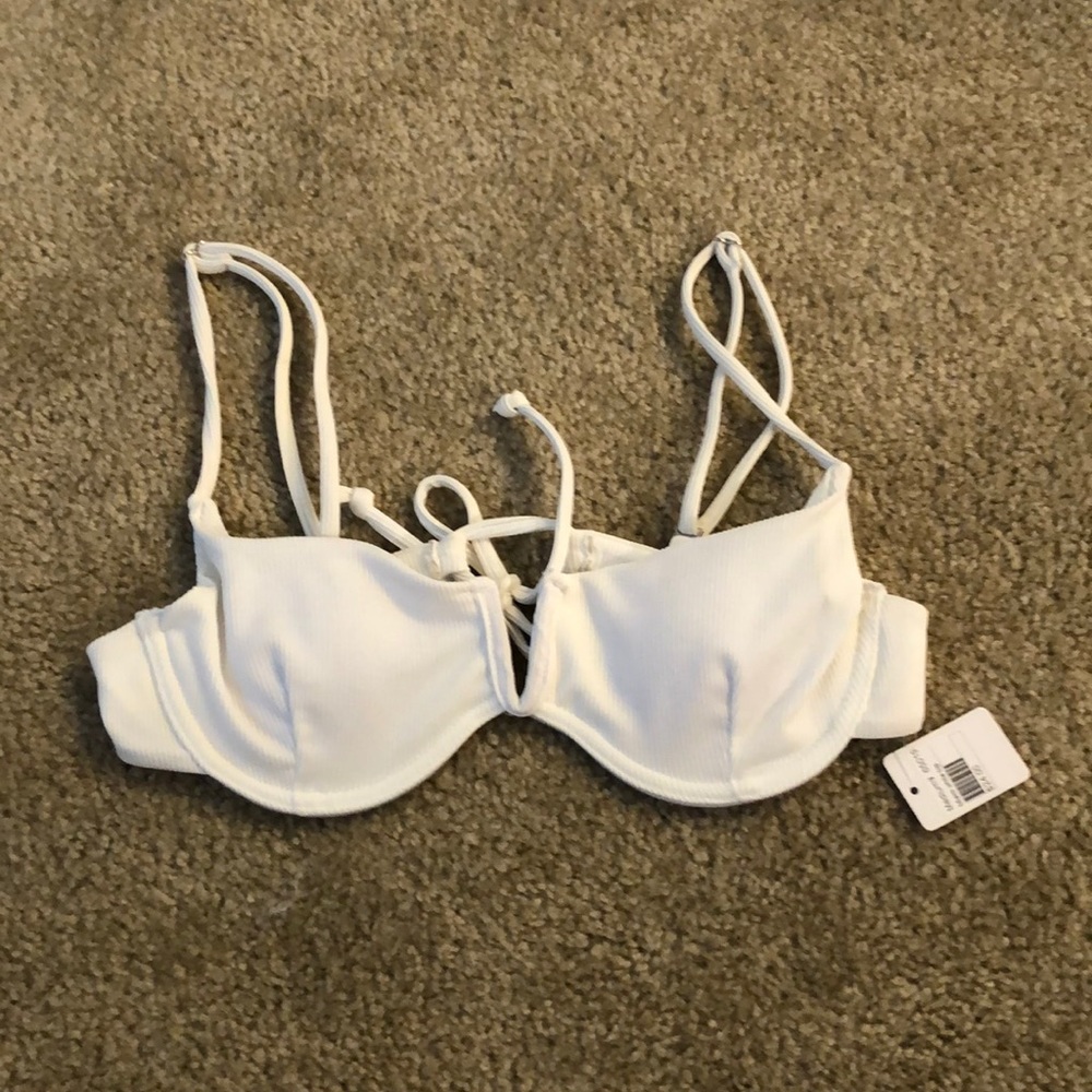 White bikini top